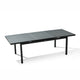HIGOLD Heck Outdoor Extendable Dining Table for 6-8 All Aluminum Large Rectangular Patio Table with Slatted Tabletop Weather-Resistant for Garden Deck Lawn Porch
