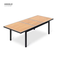HIGOLD Heck Extendable Teak Outdoor Dining Set for 8-person