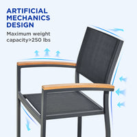 HIGOLD Heck Extendable Teak Outdoor Dining Set for 8-person