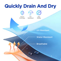 HIGOLD Heck Extendable Teak Outdoor Dining Set for 8-person