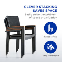 HIGOLD Heck Extendable Teak Outdoor Dining Set for 8-person