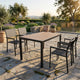 HIGOLD Auto Gartenmöbel-Set für 4 Personen in Holzoptik auf einer Terrasse