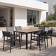 HIGOLD Auto Gartenmöbel-Set für 6 Personen in Holzoptik auf einer Terrasse