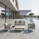 HIGOLD Bala Gartenlounge-Set für 4 Personen in Beige am Pool