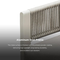 Aluminiumrahmen mit Seilgeflecht des HIGOLD Bala Gartensofas