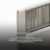 Aluminiumrahmen mit Seilgeflecht des HIGOLD Bala Gartensofas