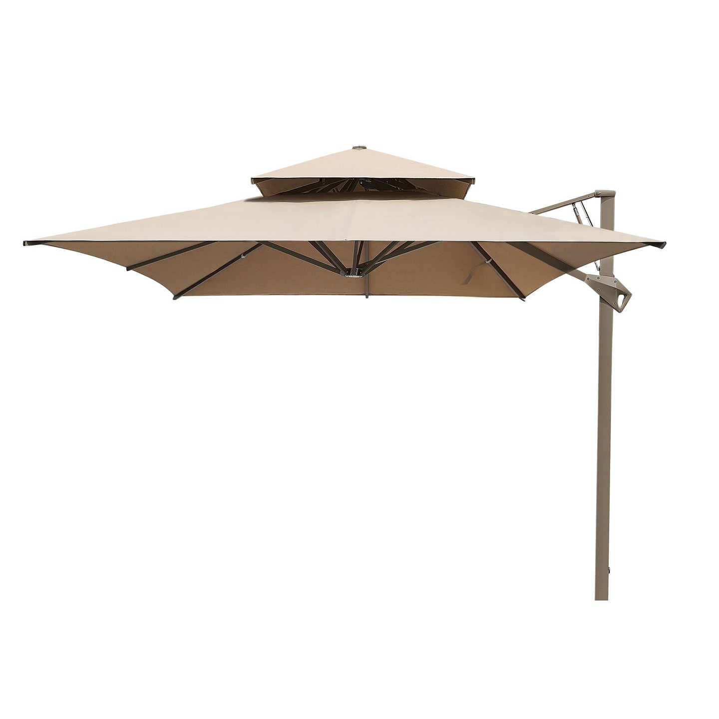 HIGOLD Ampelschirm 300 x 400 cm in Beige ohne Schirmständer