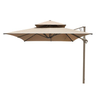 HIGOLD Ampelschirm 300 x 400 cm in Beige ohne Schirmständer