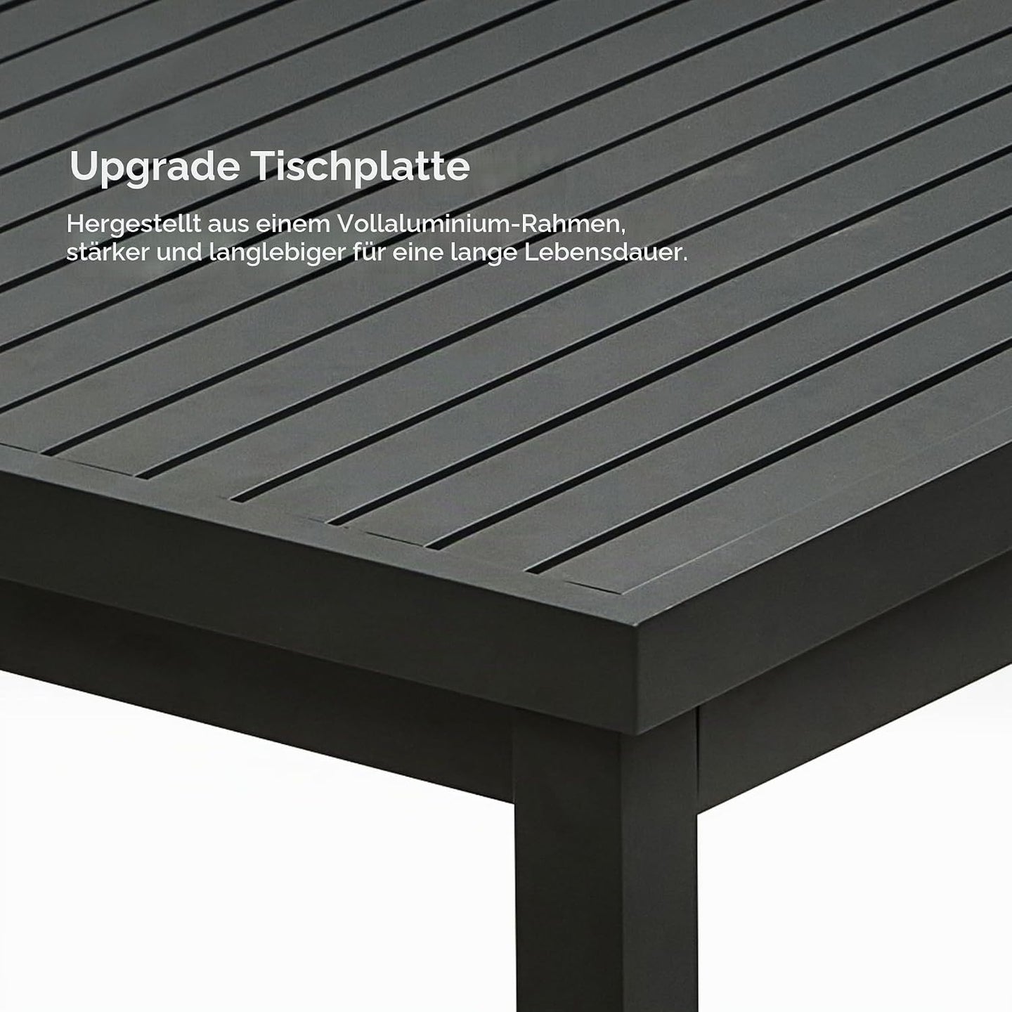Aluminium-Tischplatte des HIGOLD Heck Gartenmöbel-Sets