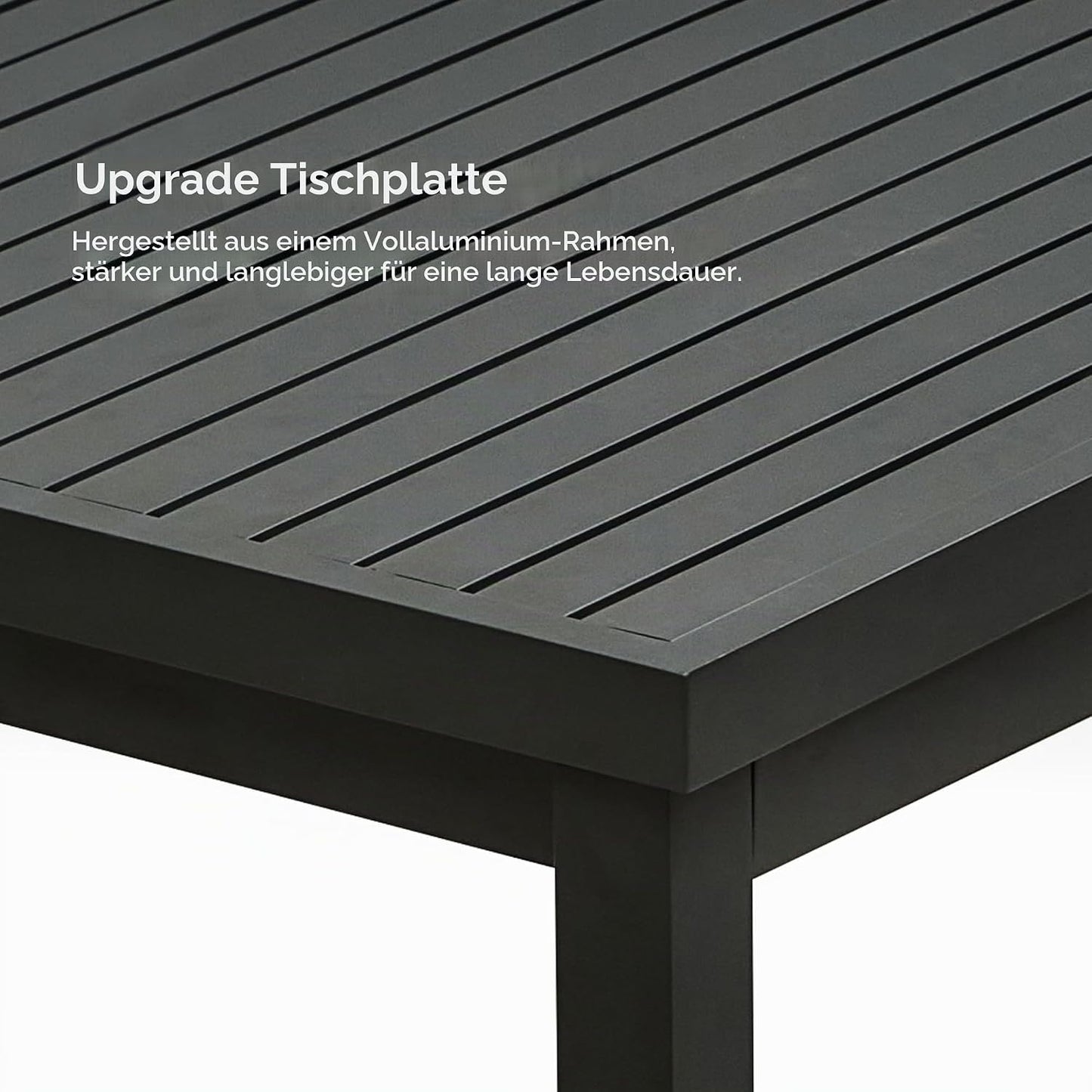 Aluminium-Tischplatte des HIGOLD Heck Gartenmöbel-Sets