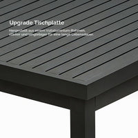 Aluminium-Tischplatte des HIGOLD Heck Gartenmöbel-Sets
