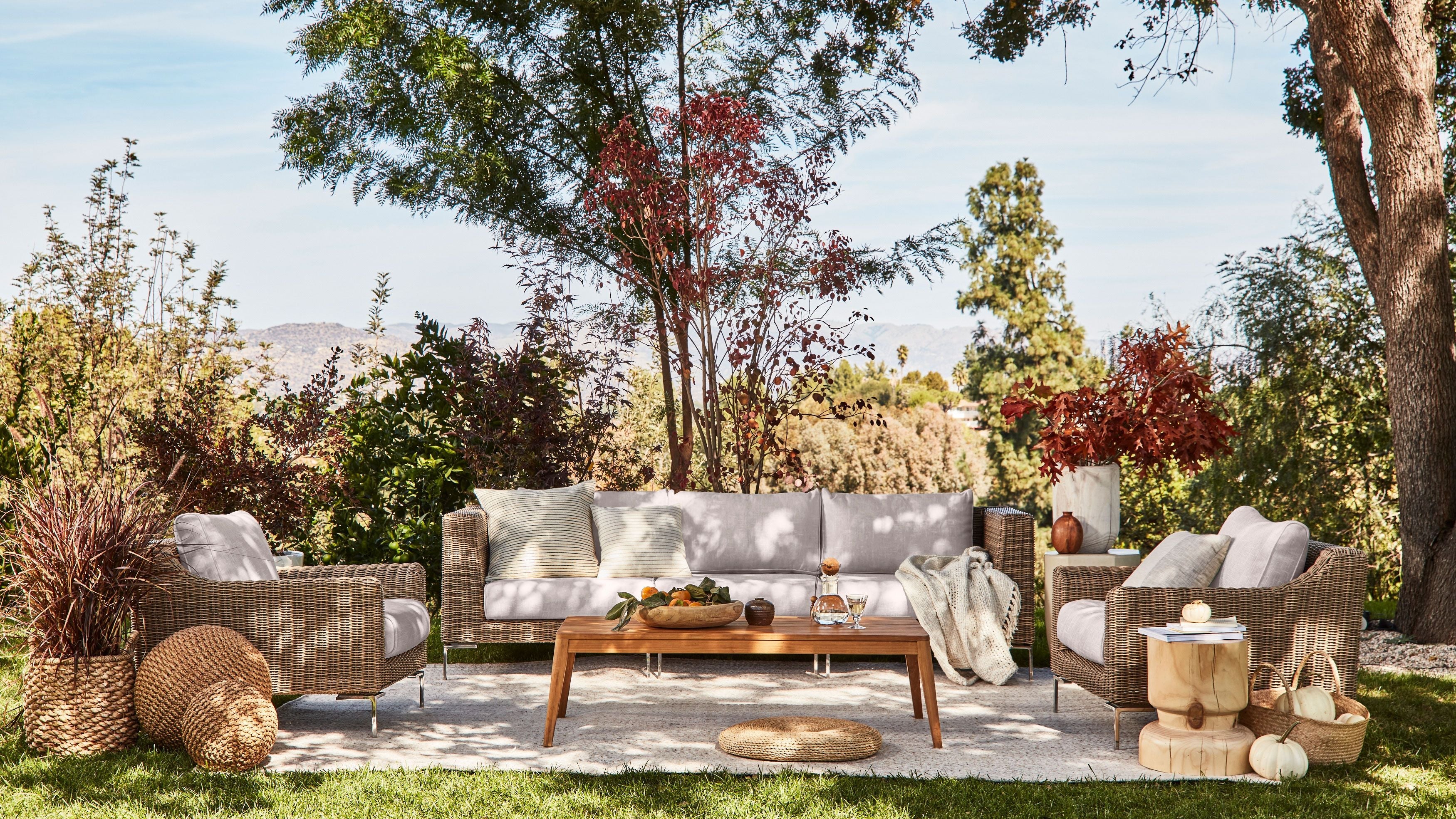 Sectionals with performance cushions for all-season comfort